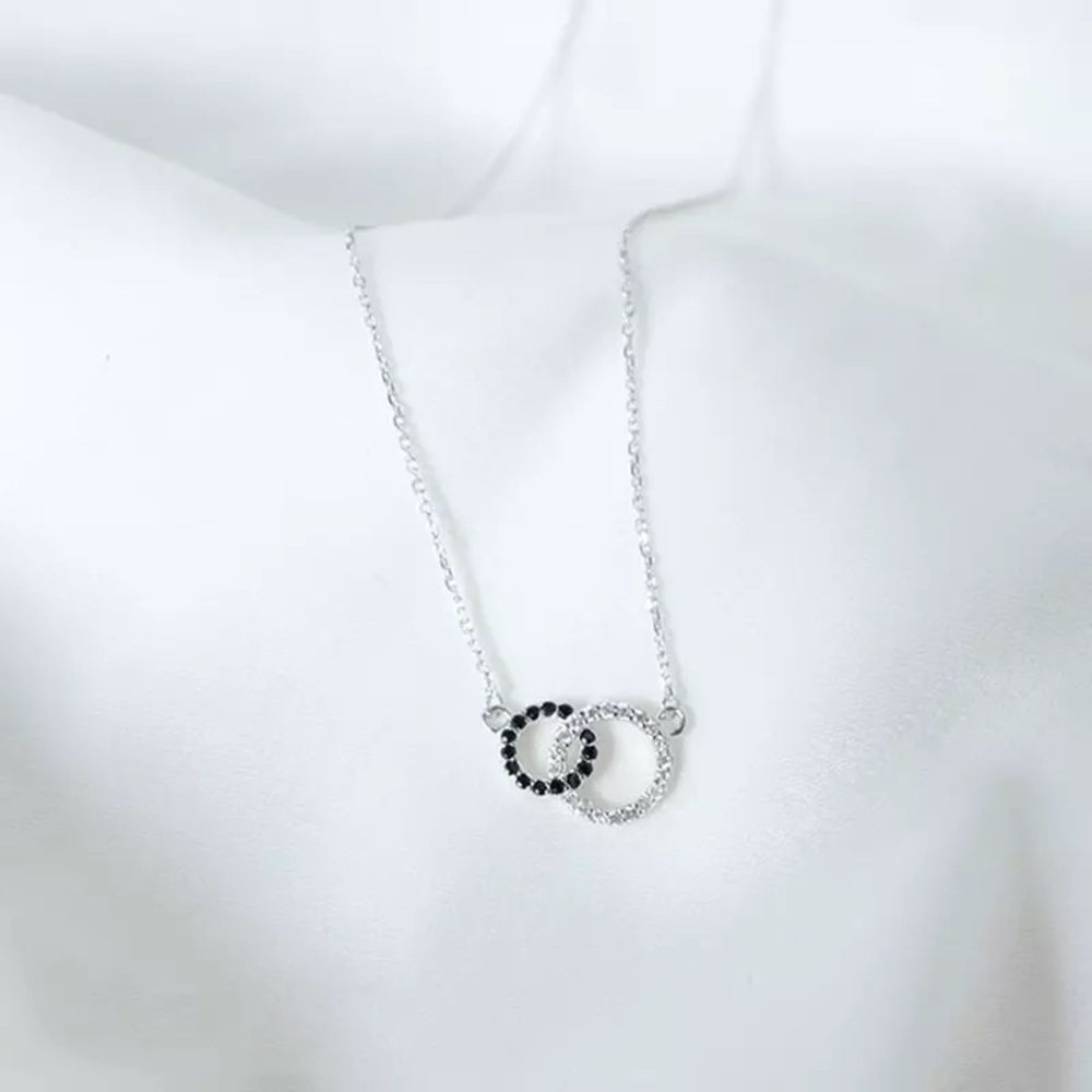 NEW Silver Mosaic Zircon Necklaces - Picture 5 of 5